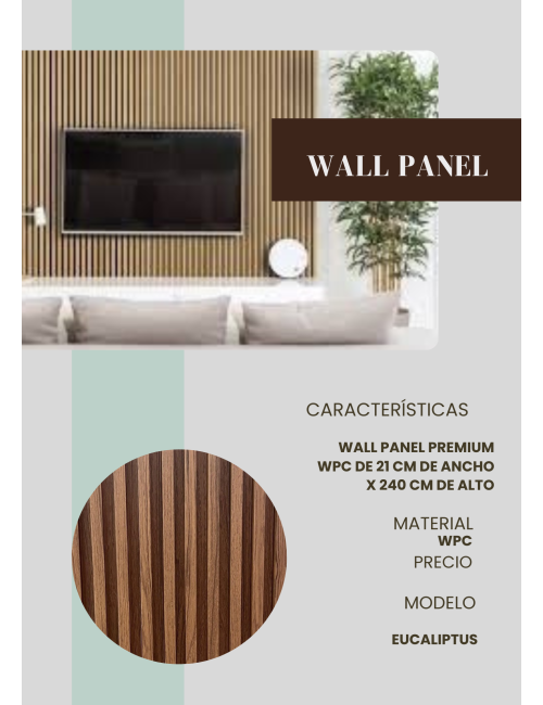 Wall Panel Premium 21 cm de ancho.