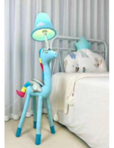 Lámpara Unicornio Celeste